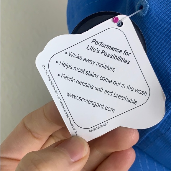 Golf Blue 18 Birdies Scotch guard Cap Hat - Picture 7 of 8